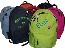 Kinder-Rucksack Tasche (groß) mit NAMEN & Motiv bestickt *NEU