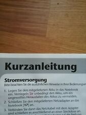 original Kurzanleitung/-übersicht für Medion MD 96630 notebook - 15,4''