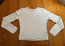 Pullover: TOMMY HILFIGER: SOMMER Baumwolle Hell Blau, Strick Pulli, 36/38, S/M