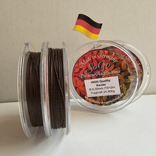 Vorfachschnur/High Quality Kevlar®/ NEU /braun/ Ø0,30/ Ø0,60mm/TK24,9kg/68,0kg