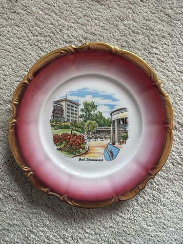 Porzellan teller mit goldrand - teller,