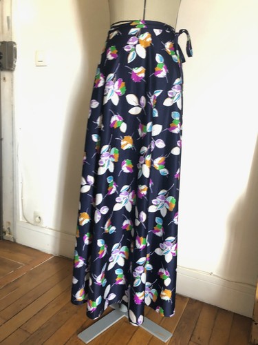 Langer wickelrock aus lycra - langer,