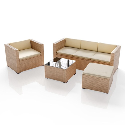 Polyrattan gartenmöbel lounge - polyrattan,