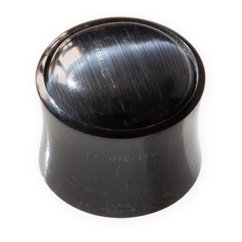 Horn plug katzenauge schwarz - katzenauge,