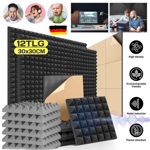 Stk akustikschaumstoff - 12/24,