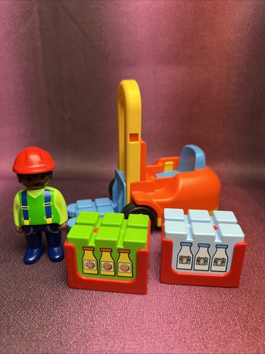 Playmobil 123 gabelstapler mit - gabelstapler,