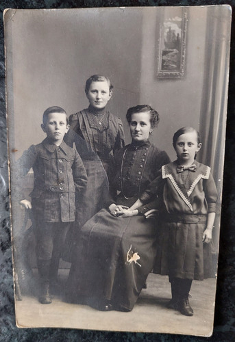 Fotopostkarte familiengruppe - fotopostkarte,