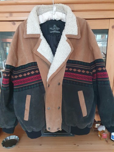 Herren vintage 80er lederjacke - vintage,