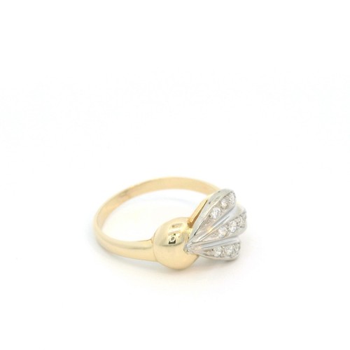 Damenring goldring bicolor - damenring,,