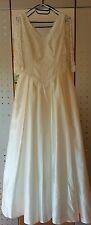 Brautkleid Hochzeitskleid 42, champagner-farbig, edle Spitze