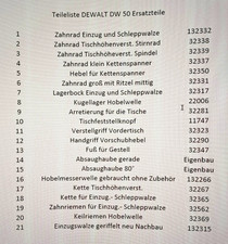Ersatzteile für DEWAT DW 50 /