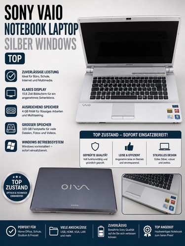 Sony vaio notebook laptop - vaio,