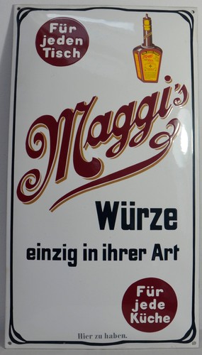 Maggi emaille schild - maggi, 60cm