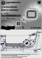 Sammler Ticket FC Bayern München - Bayer 04 Leverkusen 01.11.2025 Print@Home