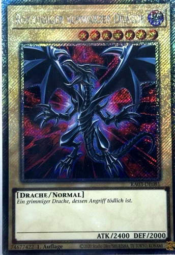 Rotäugiger schwarzer drache - rotäugiger,