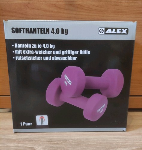 Alex neoprenhantelset 2x4kg - neoprenhantelset,