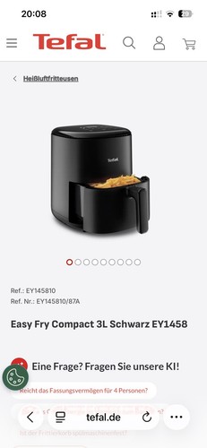 Tefal ey1458 easy fry compact - tefal,
