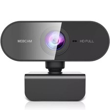 Webcam mit Mikrofon , USB Full HD 1080p 30fps Webkamera für PC, Laptop AH