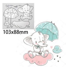 Netter Elefant Tier Metall