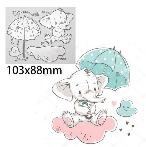 Netter elefant tier metall - elefant,