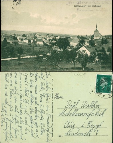 Ansichtskarte börnersdorf - ansichtskarte,