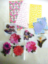 Nr. 27C  - Kerzenkunst - basteln - 12 Teile Verzierwachs  Wachsornamente