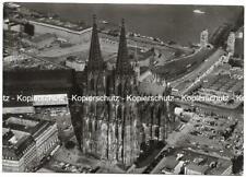 Postkarte - AK Köln am Rhein, Kölner Dom, Dom, Luftbildaufnahme, ungelaufen