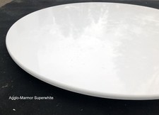 Weisse runde Tischplatte