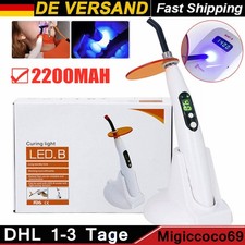 LED Dental Polymerisationslampe Aushärtungsleuchte Lampe 2200mAh Akku Zahnarzt