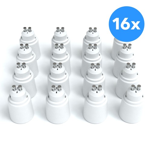 16x lampensockel adapter gu10 - 16x,