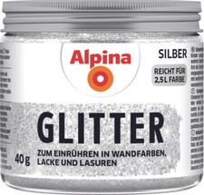 Alpina kreativ glitter silber