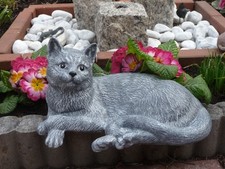 Steinfigur Katze Gartenfiguren