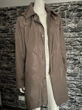 BETTY BARCLAY Crossover Trench ? Damen Wetter Jacke Größe 38 Beige Kapuze-NEU-