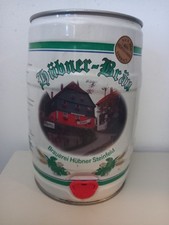 HÜBNER BRÄU Party Fass Gallon Bierdose aus DEUTSCHLAND (5 Liter) Leer ! 02