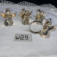 4 Serviettenringe aus Metall