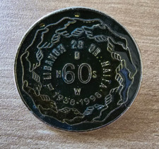 1998 Freimaurerloge Libanon Nr. 28 Pin 60 Jahre Schröder Ritus Haifa Israel D59