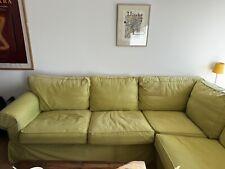 Ektorp Ecksofa in grün gegen Abholung zu verschenken.