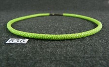 636) Luxuriöse Extravagante Rochenleder Collier Halskette 38 cm Edel Einzigartig