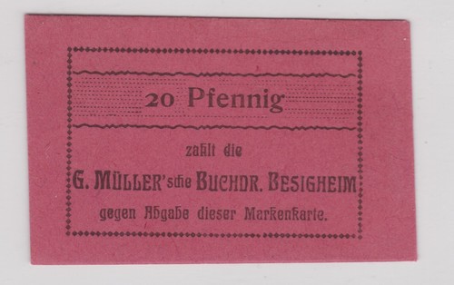 Pfennig banknote notgeld - pfennig,