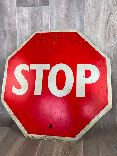 Altes stoppschild 60x60 metall - 60x60,
