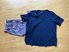 °° Damen Schlafanzug Pyjama  blau bunt Essentials TCM  Gr. 44/46  °°° TOP °°°