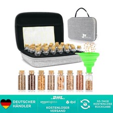 Saatgut Aufbewahrungsbox mit 40 Glastaschen Etiketten Trichter Pflanzensamen ...