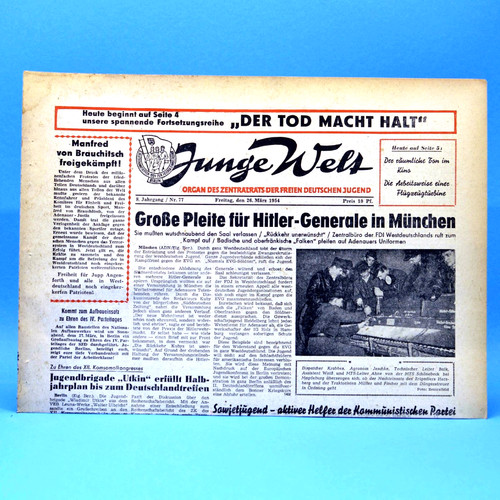 Junge welt 1954 - welt, 26.03.1954