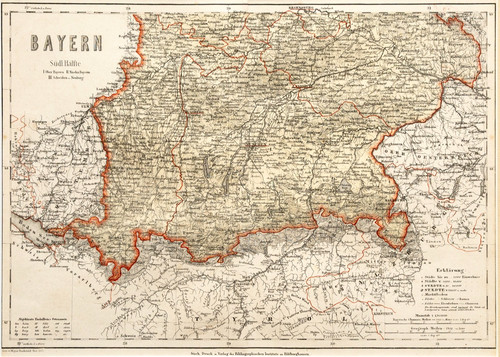 Bayern original stahlstich - bayern,
