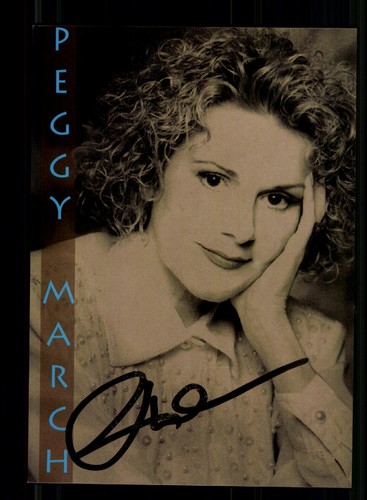 Peggy march autogrammkarte - peggy,