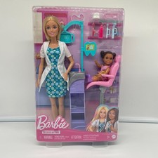 Barbie Zahnärztin Zahnarztpraxis Spielset Puppe Patient Zahnarztstuhl Zubehör