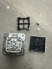 gira   system 55 Wippe 2 Fach  Anthrazit  Gira Doppelwechselschalter-Einsatz