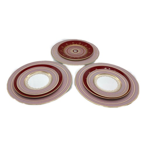Wedgwood anthemion rubin rund - wedgwood,