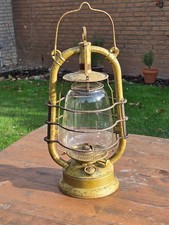 Feuerhand  305  Gold Sturmlaterne, Petroleumlampe, Öllampe, Laterne Vintage alt