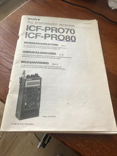Original sony icf pro70 - icf, pro70/80